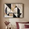 Abstract - Modern - Geometrisch - Pastel Textielframe - compleet frame klein -sfeer1