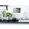 Winter - Kerst - Beton - Dennenappels Muursticker klein -keuken