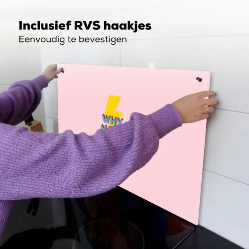Why not - Bliksem - Roze Inductie beschemer met haakjes klein -ky-ophangen-nl