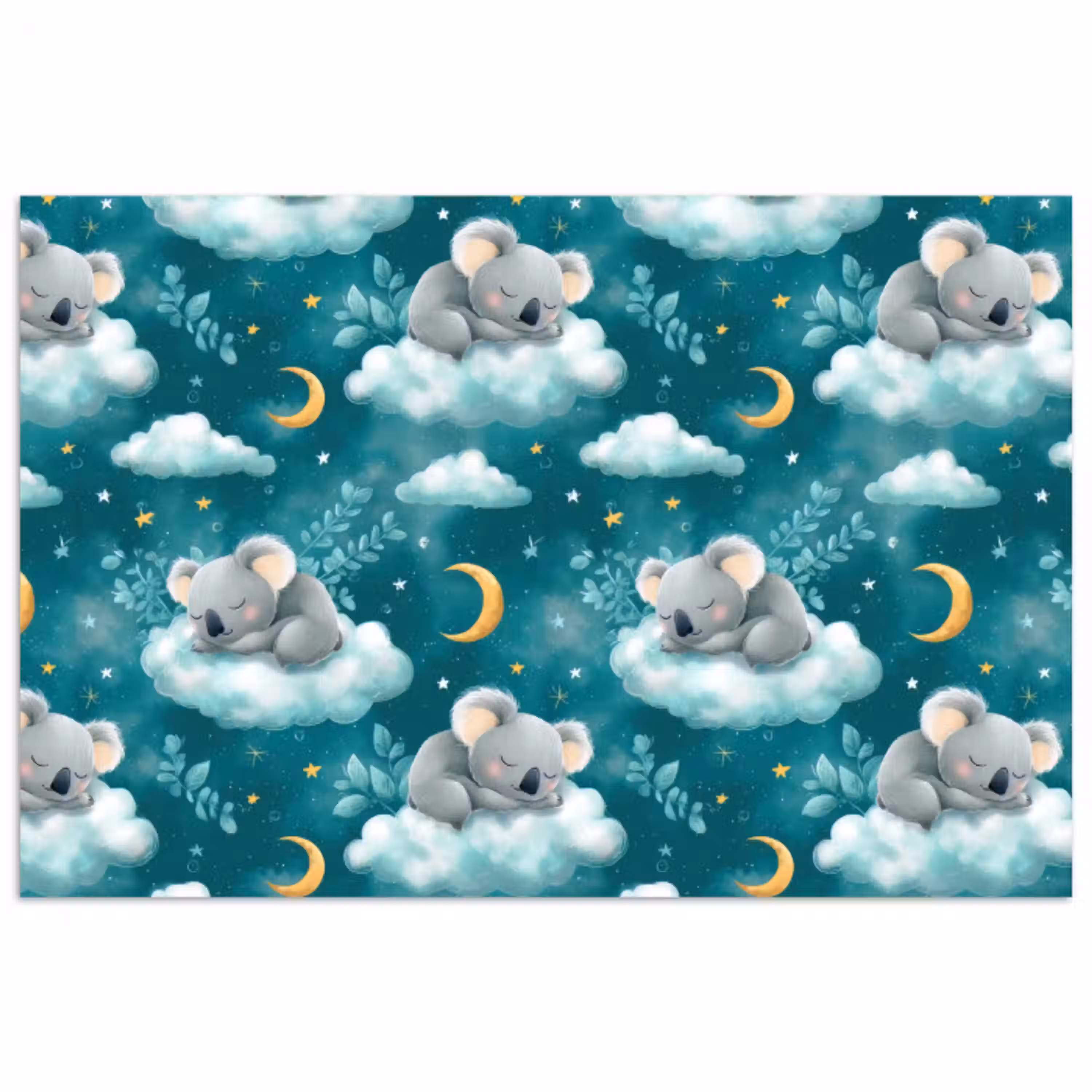 Koala's - Betoverend - Blauw poster papier klein 62 -3d