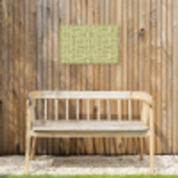 Vlecht - Patroon - Groen Tuinposter op houten frame 2 cm dik klein 845 -sfeer4