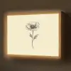 Klaproos - Illustratie - Zwart Light Box met batterij (Wandlamp) middel -z3d_website