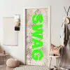 Slangenprint - SWAG - Neon - Groen deurposter klein -sfeer6