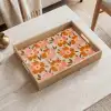 Bloemen - Motief - Retro Dienblad Rechthoek middel 911 -sfeer1