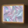 Golvend - Pasteltinten - Glanzend - Stof Light Box met batterij (Wandlamp) middel -z3d_website