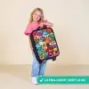 Knallende gekleurde monsters Kinderkoffer - Zwart klein -sfeer2_UK