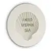 Schelp - Quote - Groen Akoestische PET Vilt - Rond klein -3d
