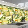 Citroen - Drankje - Glas - Munt keuken achterwand 2 middel 871 -3d_schuin