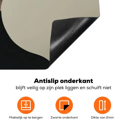 Vrouw - Groen - Hoed Inductie beschermer vinyl 3mm klein -zzzzzzz-td-onderkant