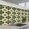 Patroon - Tegel - Groen keuken achterwand 2 middel 871 -3d_schuin