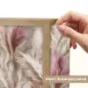 Pampasgras - Pluizig - Kleurrijk Light Box met batterij (Wandlamp) middel 907 -USP_websiteprintNL