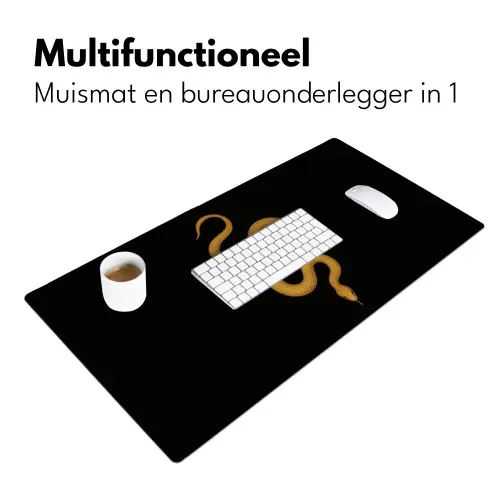 Slang - Minimalistisch - Goud Muismat XXL klein -sfeer4