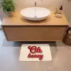 Oh honey - Rood - Schaduw Badmat klein -sfeer1