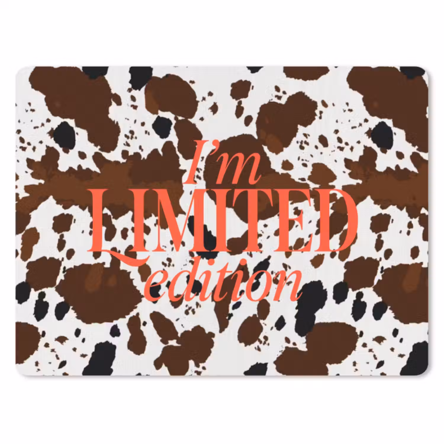 Muismat - Koeienprint - Limited edition - Rood