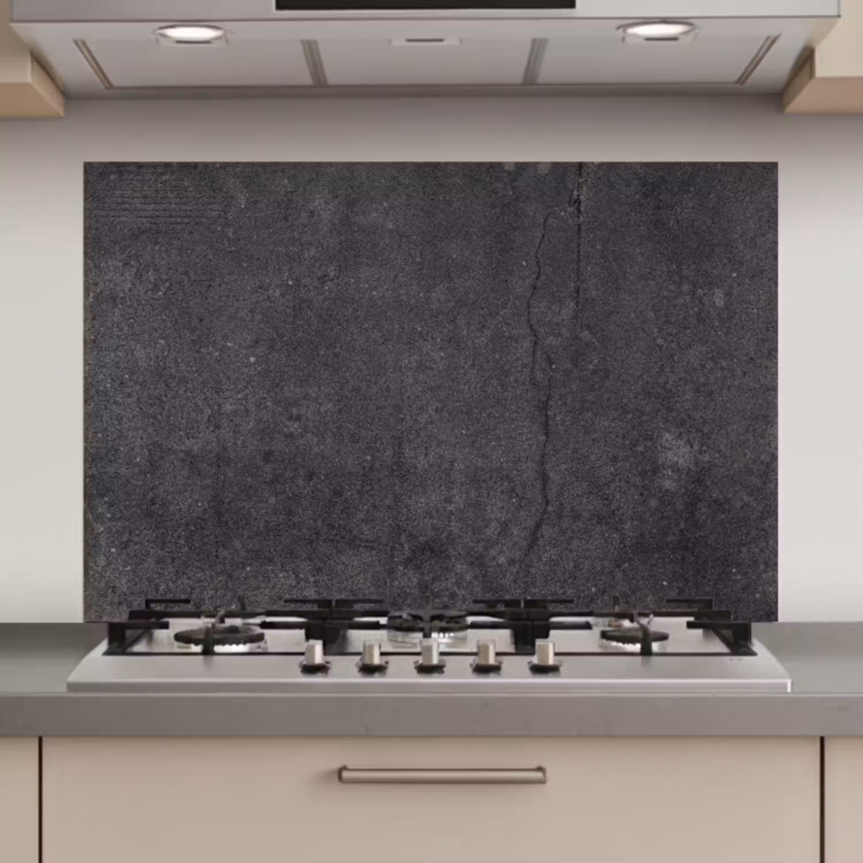 Beton - Zwart - Grijs - Rustiek - Industrieel keuken achterwand spatscherm klein -3d_website