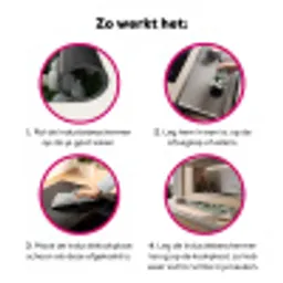 Tulpen - Landschap - Wit Inductie beschermer vinyl 3mm klein -wsfeer9_website
