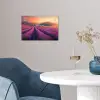 Lavendelveld - Quote - Zonsondergang poster papier klein -sfeer3