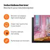 Pink - City - Bloemen Inductie beschermer vinyl 3mm klein -zzzzzzz-td-ups