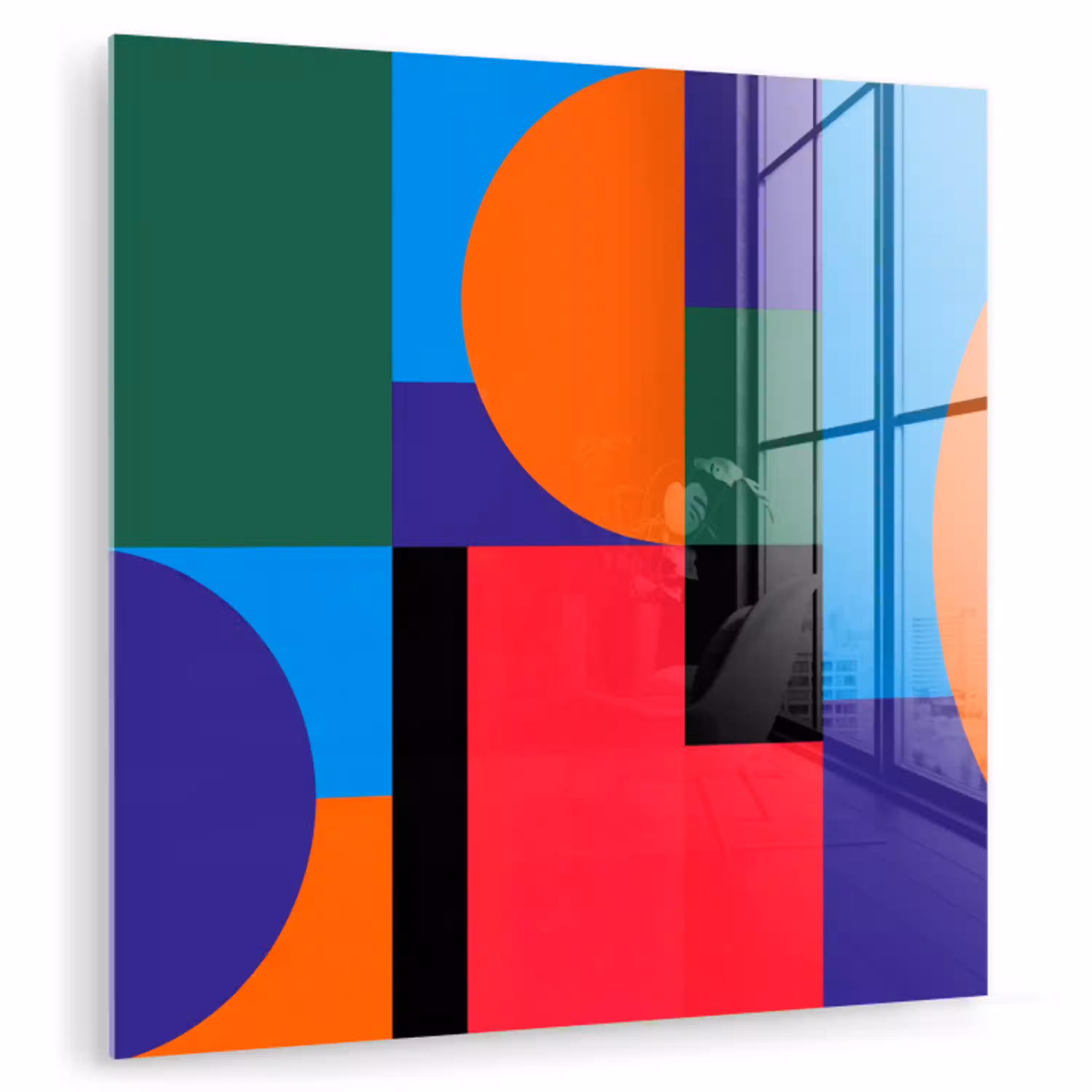 Geometrisch - Abstract - Vormen - Kleurrijk - Modern plexiglas 5mm klein -zzzproduct_nieuw