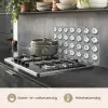 Borden - Bloemen - Blauw - Wit keuken achterwand spatscherm klein 900 -usp_NL