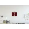 Sterren - Luipaardprint - Dream - Bordeaux textielposter latten blank klein -kinderkamer