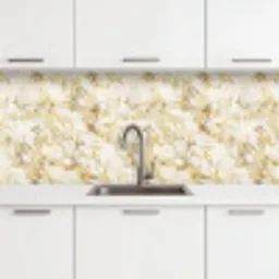 Warm - Gouden - Marmer - Patroon keuken achterwand 2 middel 871 -3d