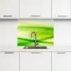 Golven - Abstract - Groen keuken achterwand 2 middel -3d