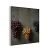 Druiven - Kleurrijk - Muur aluminium wit klein -3d
