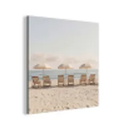 Strand - Stoelen - Parasol aluminium wit klein -3d