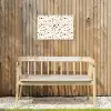 Terrazzo -  Patroon - Wit - Urban Tuinposter op houten frame 2 cm dik klein 845 -sfeer4
