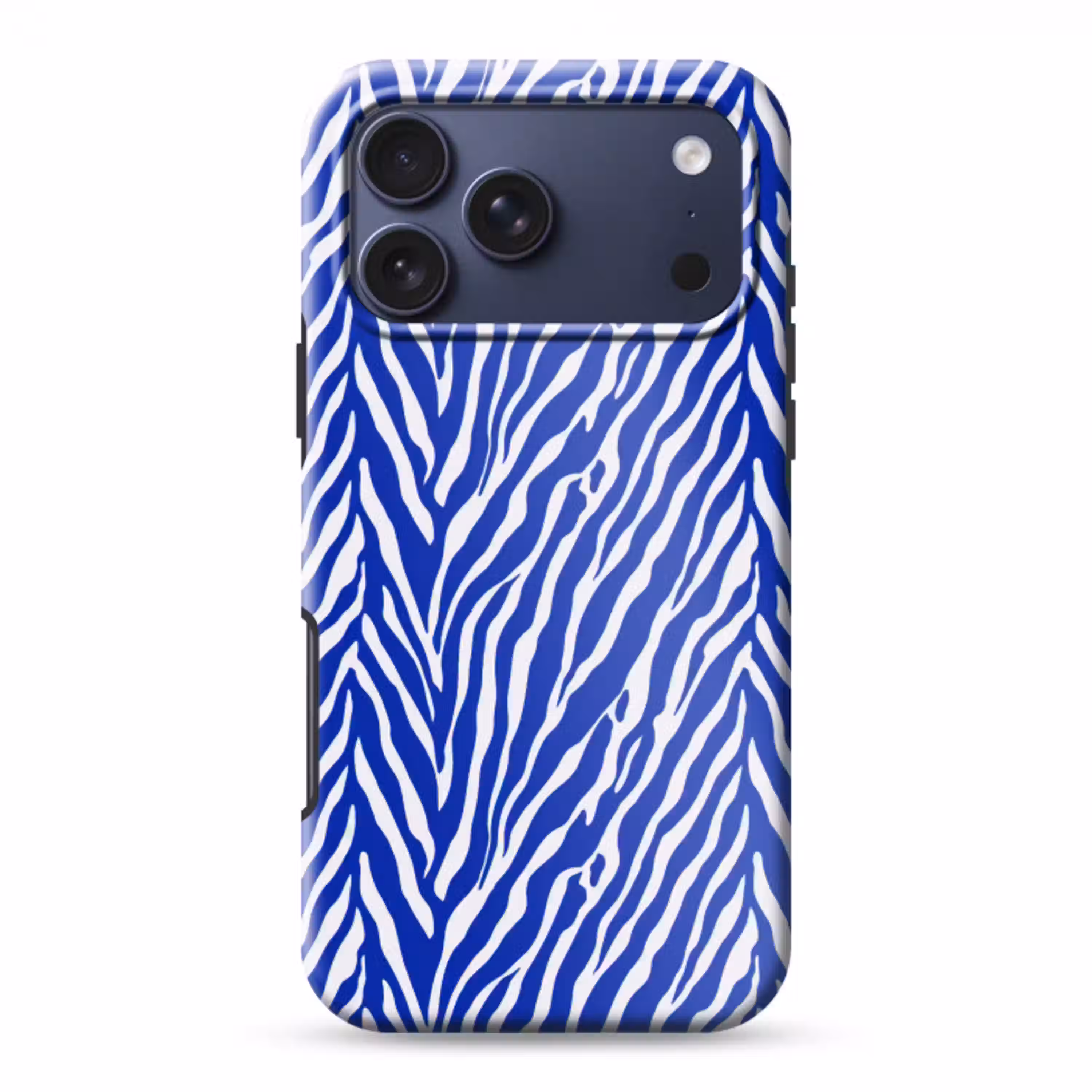Zebra - Patroon - Kobalt - Blauw Toughcase MagSafe Apple iPhone 17 Pro Max klein 1019 -3d