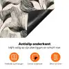 Botanisch - Bladeren - Zwart Inductie beschermer vinyl 3mm klein 276 -zzzzzzz-td-onderkant