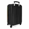 Bruin koperen slangenhuid met symmetrische schubstructuur NBS - Handbagage koffer - Volwassenen Unisex middel -achterkant