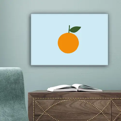 Fruit - Sinaasappel - Oranje canvas 2cm klein -sfeer4