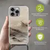 Berglandschap - Mist  - Penseelstreken Hoesje iPhone 16 Pro Max met koord klein -sfeer2_NL