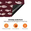 Vissen - Grafisch - Patroon - Donker Inductie beschermer vinyl 3mm klein 276 -zzzzzzz-td-onderkant