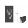 Dieren - Zwart - Luipaard - Wit - Wild fotobehang vinyl groot -3d
