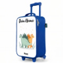 Dinos - Dieren - Sterren Kinderkoffer - Blauw klein -productfoto_schuin