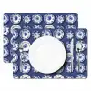 Borden - Floraal - Blauw Placemat vinyl groot 368 -zzsfeer2_Kitchenyeah-website