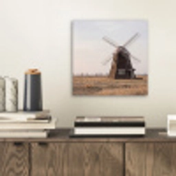 Windmolens - Landschap - Veld aluminium wit klein -sfeer1