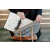 Schaakstuk - Koning - Zwart - Marmer laptophoes neopreen klein -tas