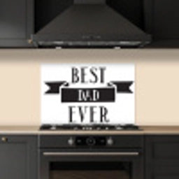 Papa - Quote - Beste papa keuken achterwand spatscherm klein -sfeer1