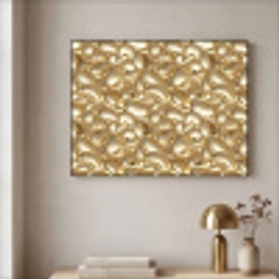 Abstract - Modern - Goud Textielframe zwart klein 947 -sfeer2