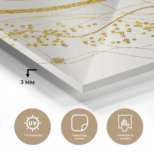 Abstract - Goud - Natuur - Kunst plexiglas 5mm klein -sfeer2