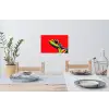Kikker - Kleurrijk - Strepen - Ogen Muursticker klein -eettafel