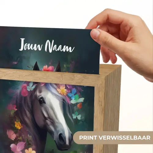Paard - Natuur - Bloemen - Bos - Dieren Light Box met kabel (Kinderlampje) klein -USP_websiteprintNL