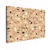 Terrazzo - Patroon - Kleurrijk - Oranje Tuinposter op houten frame 2 cm dik klein 845 -3d