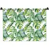 Bladeren - Monstera - Tropical - Jungle Wandkleed katoen klein -zz3d