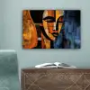 Abstract - Portret - Kleurvakken canvas 2cm klein -sfeer4