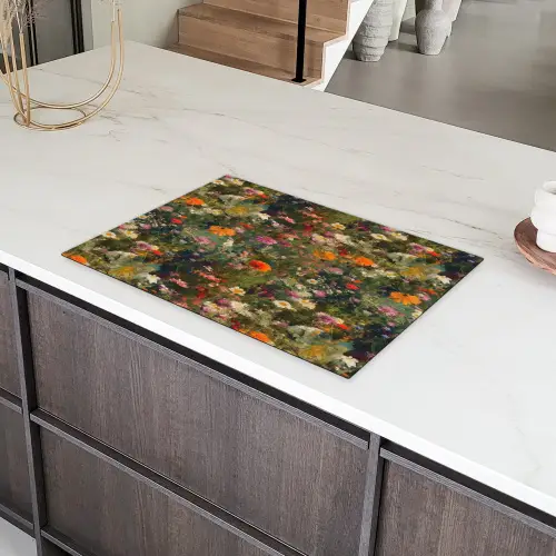 Bloemenveld - Kleuren - Verf Inductie beschermer vinyl 3mm klein 276 -sfeer8